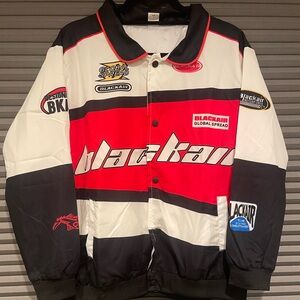 Racing Motor sports style racing jacket windbreaker size L mens